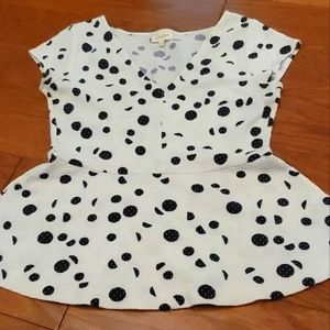 Anthropologie Deletta polka dot blouse